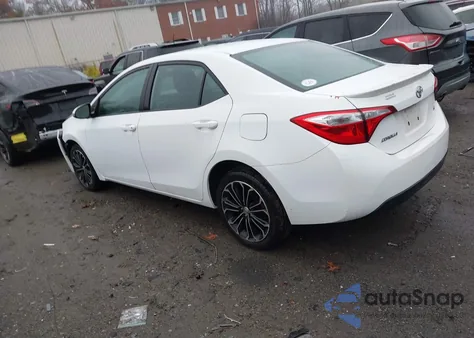 2015 Toyota Corolla S Plus z USA, uszkodzony, nr VIN 2T1BURHE2FC399185